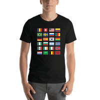Thumbnail for 1994 World Cup Flags T-Shirt - Black - Shirt View