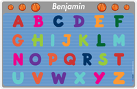 Thumbnail for Personalized Activity Placemat - Learning Alphabet VI - Basketball -  View