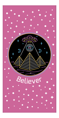 Thumbnail for Personalized Aliens / UFO Beach Towel - Seeing Eye - Front View