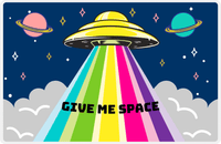 Thumbnail for Personalized Aliens / UFO Placemat - Give Me Space -  View