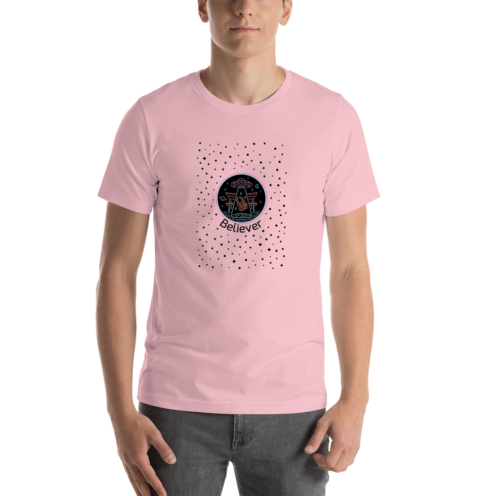 Personalized Aliens / UFO T-Shirt - Pink - Squid - Shirt View