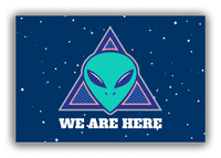 Thumbnail for Alien / UFO Canvas Wrap & Photo Print - We Are Here - Front View
