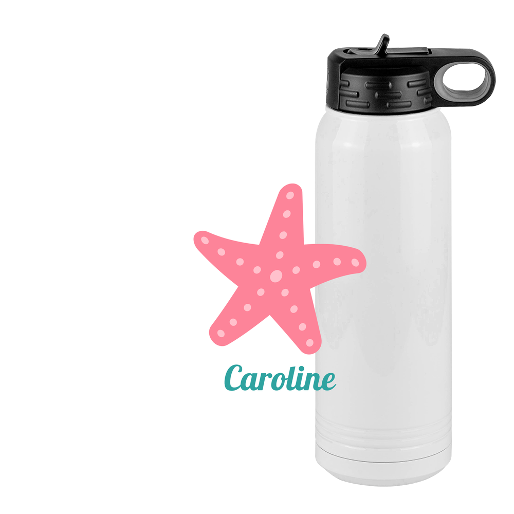 Personalized Beach Fun Water Bottle (30 oz) - Starfish - Design View