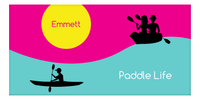 Thumbnail for Personalized Beach-Themed Beach Towel XII - Paddle Life - Pink Background - Front View
