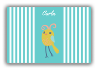 Thumbnail for Personalized Birds Canvas Wrap & Photo Print III - Teal Background - Bird XII - Front View
