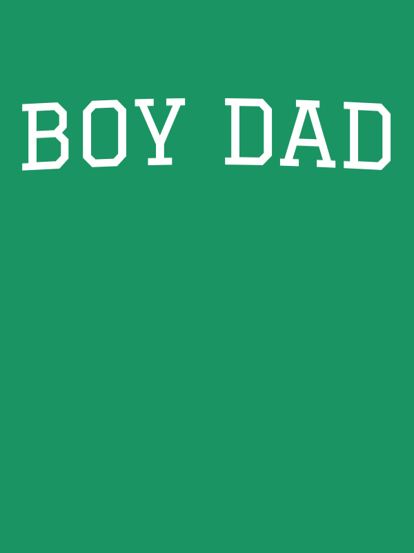 Personalized Boy Dad T-Shirt - Green - Decorate View