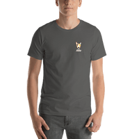 Thumbnail for Personalized Bull Terrier T-Shirt - Grey - Shirt View