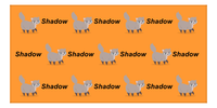 Thumbnail for Personalized Cat Beach Towel I - Orange Background - Cat III - Horizontal - Front View