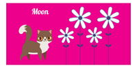 Thumbnail for Personalized Cats Beach Towel X - Pink Background - Cat II - Front View