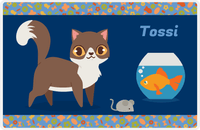 Thumbnail for Personalized Cats Placemat VII - Fish Bowl - Cat II -  View