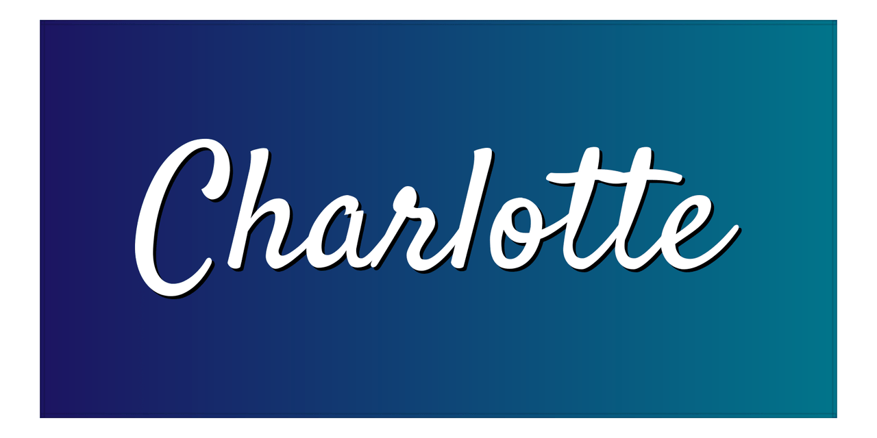 Charlotte Ombre Beach Towel - Front View