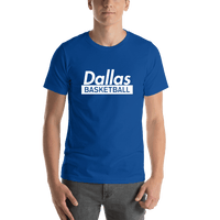 Thumbnail for Dallas Basketball T-Shirt - Blue - Shirt View