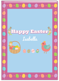 Thumbnail for Personalized Easter Journal VII - Easter Eggs - Blue Background - Front View