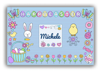 Thumbnail for Personalized Easter Canvas Wrap & Photo Print VI - Easter Bliss - Blue Background - Front View