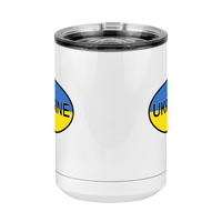 Thumbnail for Euro Oval Coffee Mug Tumbler with Handle (15 oz) - Ukraine - Front View