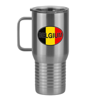 Thumbnail for Euro Oval Travel Coffee Mug Tumbler with Handle (20 oz) - Belgium - Left View