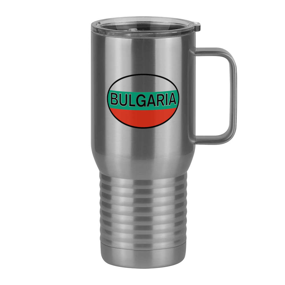 Euro Oval Travel Coffee Mug Tumbler with Handle (20 oz) - Bulgaria - Right View