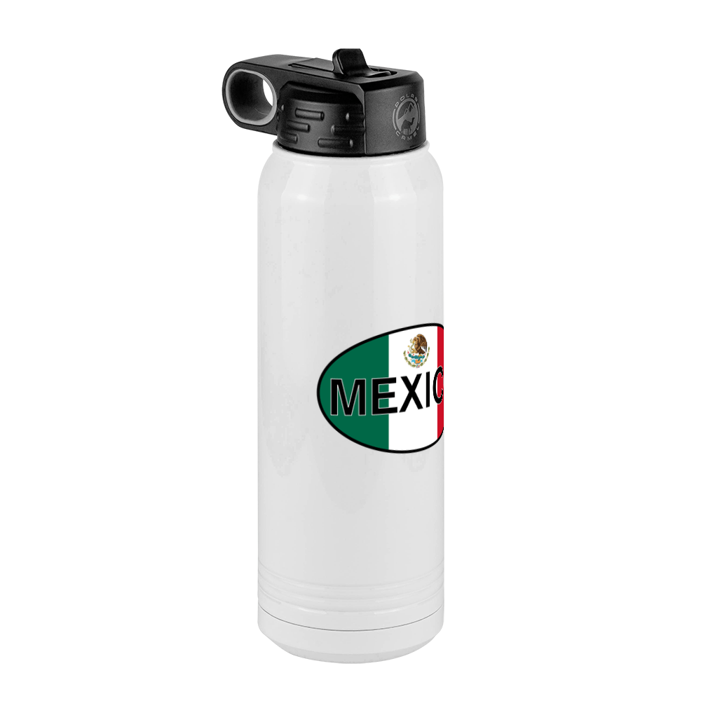 Euro Oval Water Bottle (30 oz) - Mexico - Front Left View