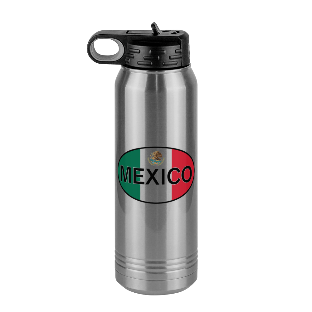 Euro Oval Water Bottle (30 oz) - Mexico - Front View