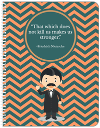 Thumbnail for Famous Quotes Notebook - Friedrich Nietzsche - Front View