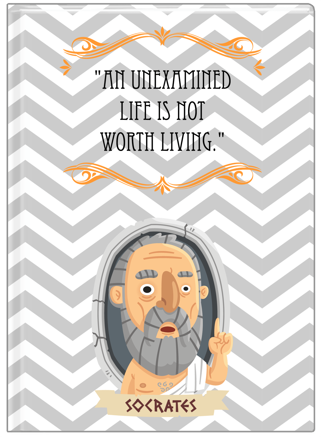 Famous Quotes Journal - Socrates - Front View