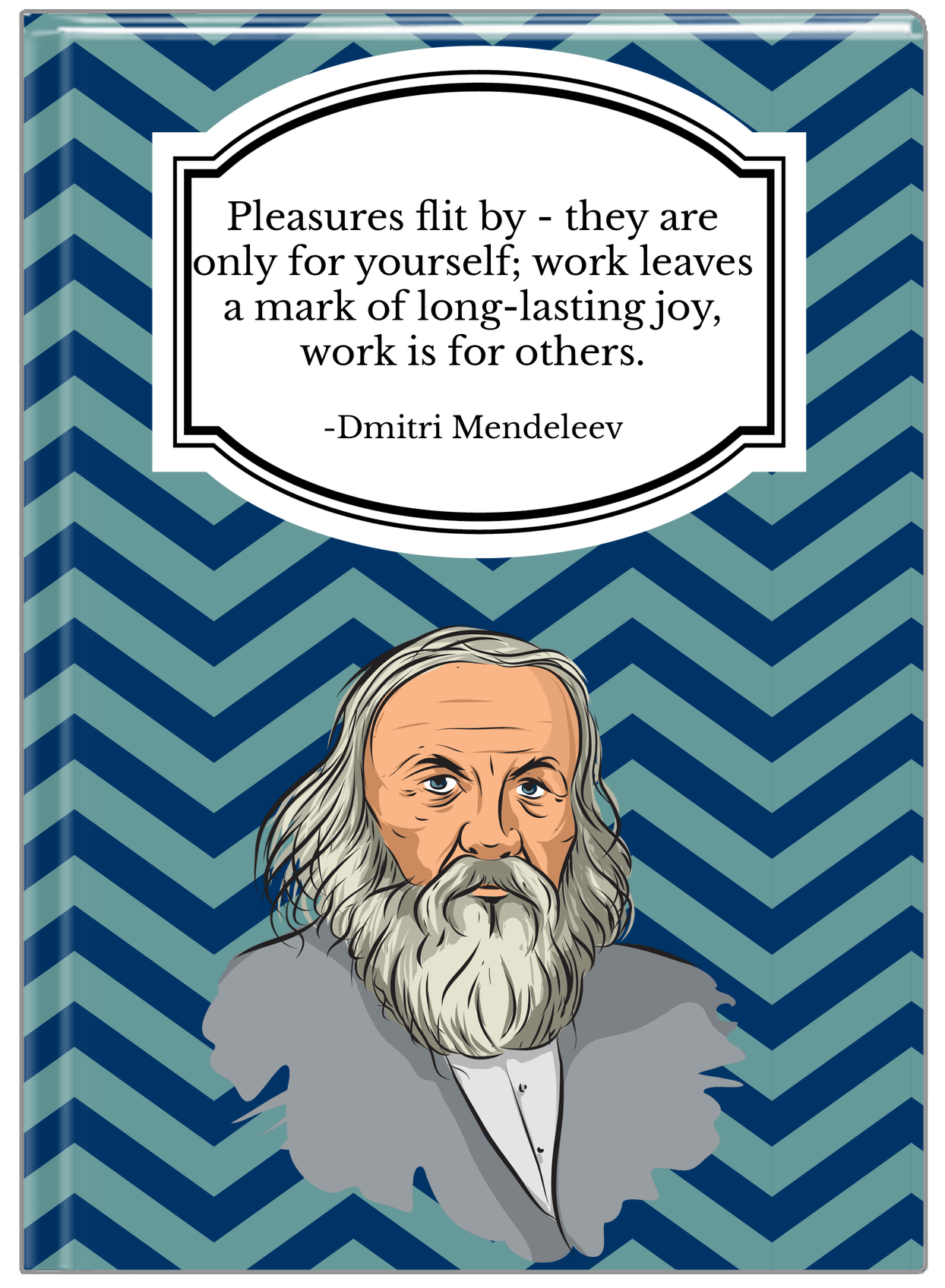 Famous Quotes Journal - Dmitri Mendeleev - Front View