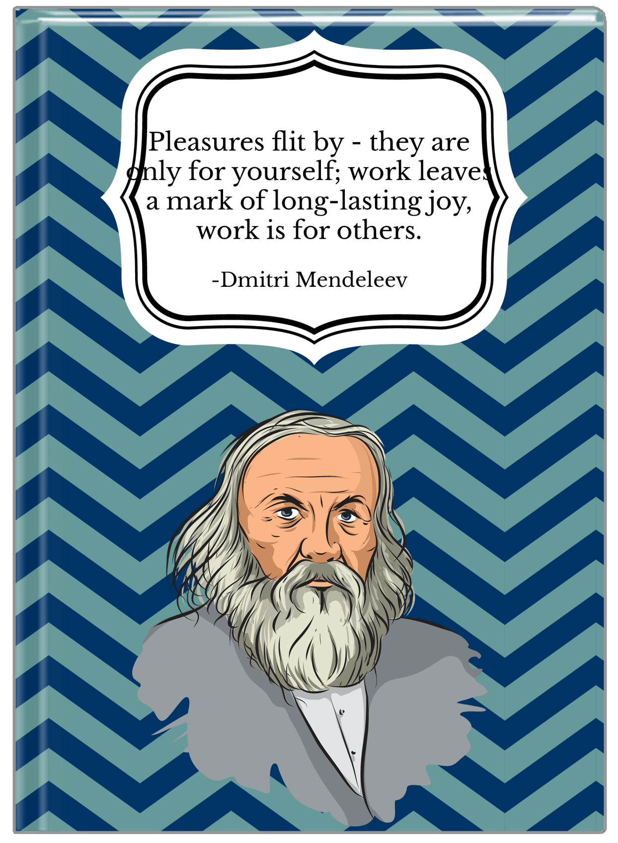 Famous Quotes Journal - Dmitri Mendeleev - Front View