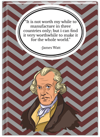 Thumbnail for Famous Quotes Journal - James Watt - Front View