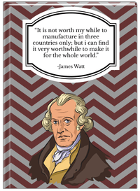 Thumbnail for Famous Quotes Journal - James Watt - Front View