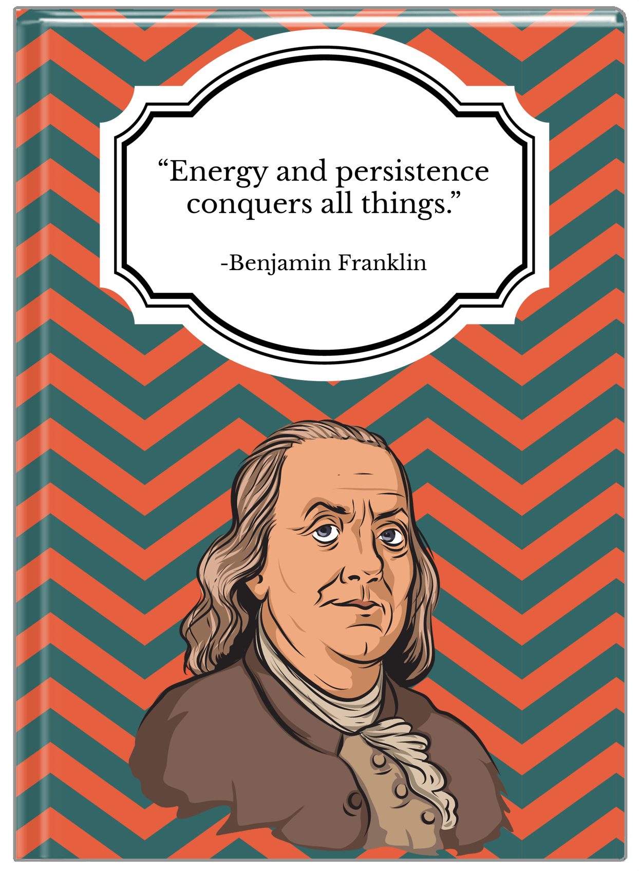 Famous Quotes Journal - Benjamin Franklin - Front View