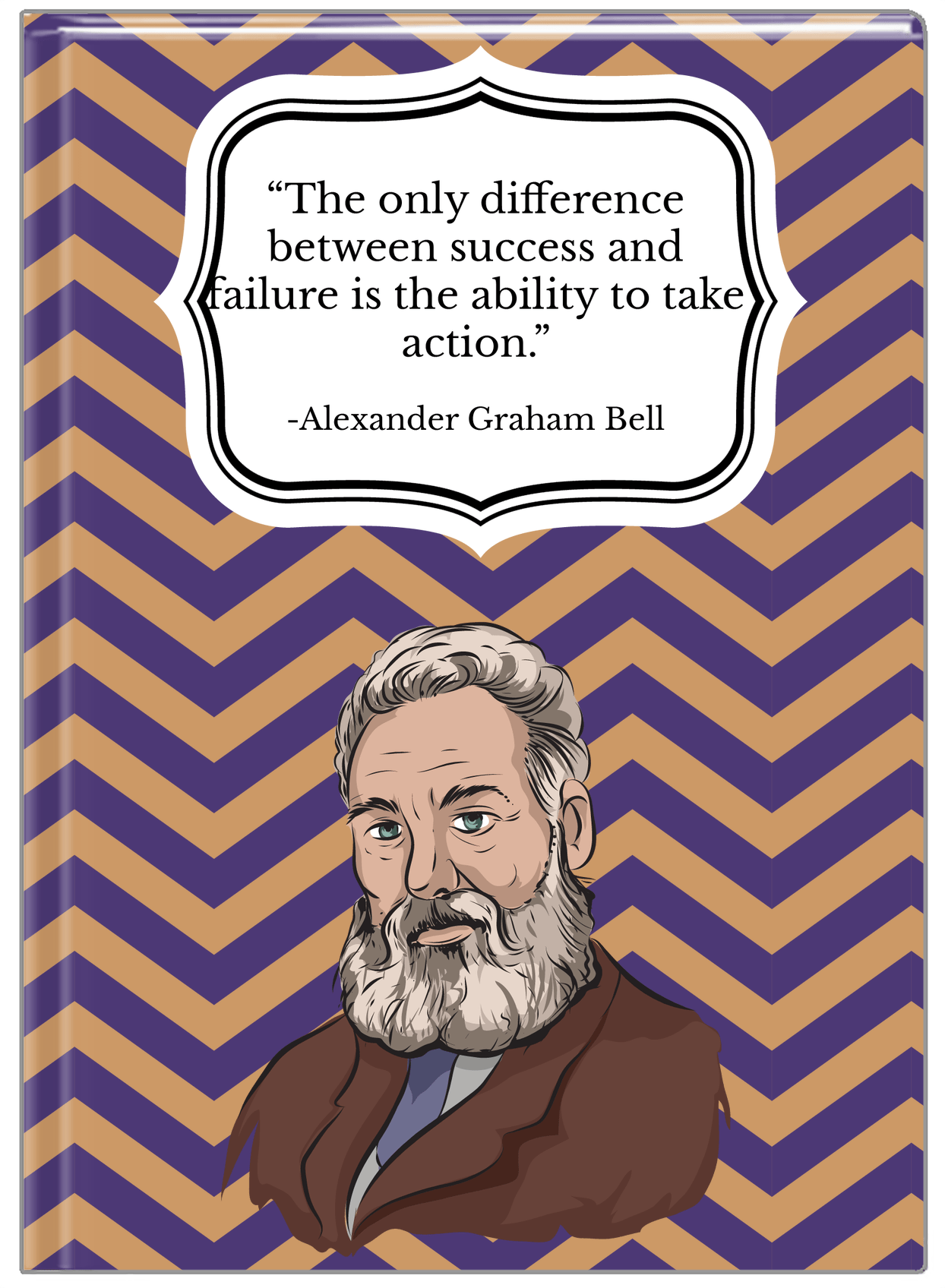 Famous Quotes Journal - Alexander Graham Bell - Front View