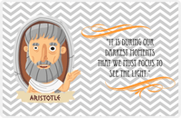 Thumbnail for Personalized Famous Quotes Placemat - Aristotle -  View