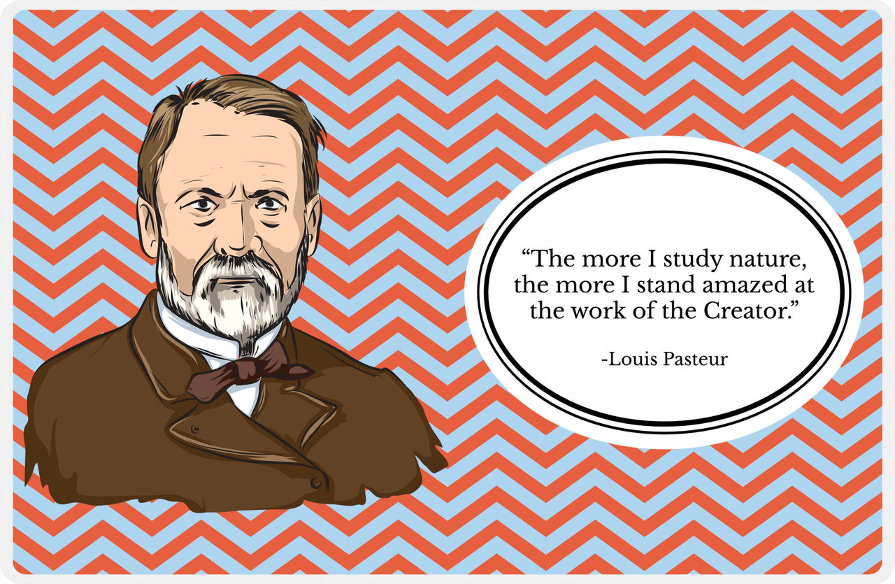 Famous Quotes Placemat - Louis Pasteur -  View