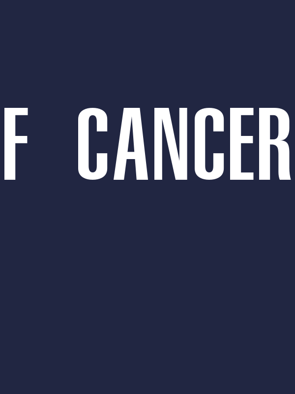 F Cancer T-Shirt - Navy Blue - Decorate View