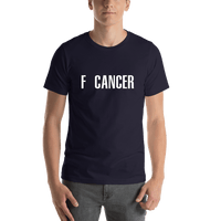 Thumbnail for F Cancer T-Shirt - Navy Blue - Shirt View
