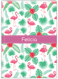 Thumbnail for Personalized Flamingos Journal VIII - Ribbon Nameplate - Front View