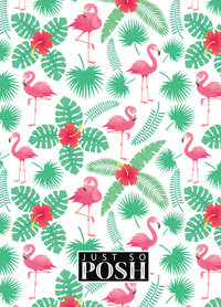Thumbnail for Personalized Flamingos Journal VIII - Square Nameplate - Back View