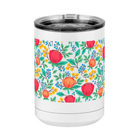 Thumbnail for Floral Coffee Mug Tumbler with Handle (15 oz) - Front View