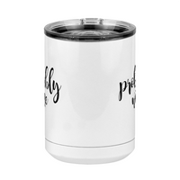 Thumbnail for Funny Coffee Mug Tumbler with Handle (15 oz), Probably Wine - Front View