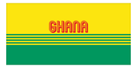 Thumbnail for Personalized Ghana Beach Towel - Front View