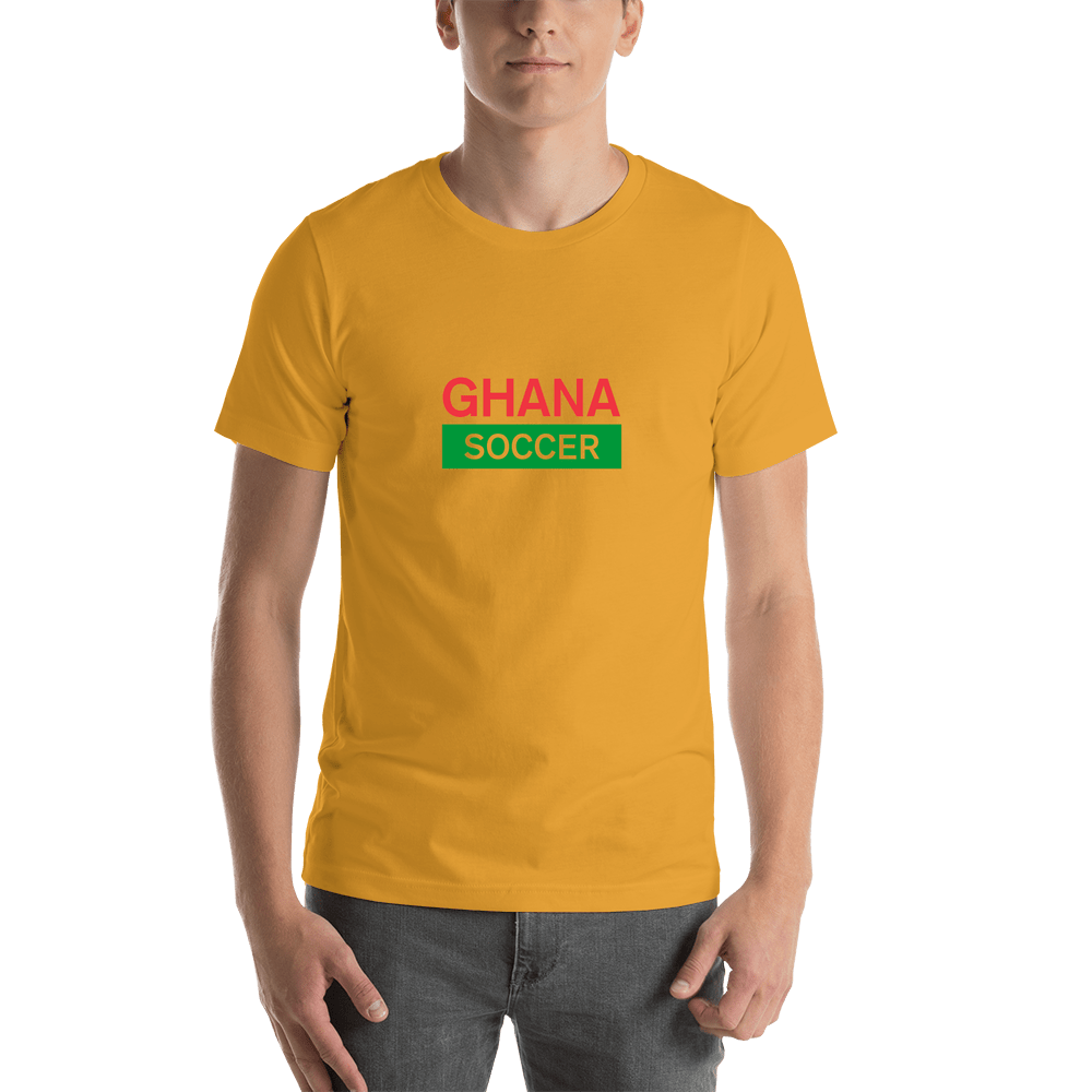 Ghana Soccer T-Shirt - Yellow - Shirt View