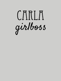 Thumbnail for Personalized Girlboss T-Shirt - Athletic Heather - Decorate View