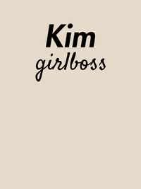 Thumbnail for Personalized Girlboss T-Shirt - Heather Dust - Decorate View
