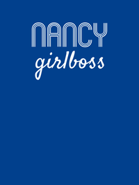 Thumbnail for Personalized Girlboss T-Shirt - True Royal Blue - Decorate View