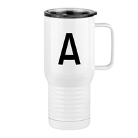 Thumbnail for Personalized Initial Travel Coffee Mug Tumbler with Handle (20 oz) - Right View