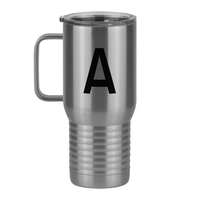 Thumbnail for Personalized Initial Travel Coffee Mug Tumbler with Handle (20 oz) - Left View