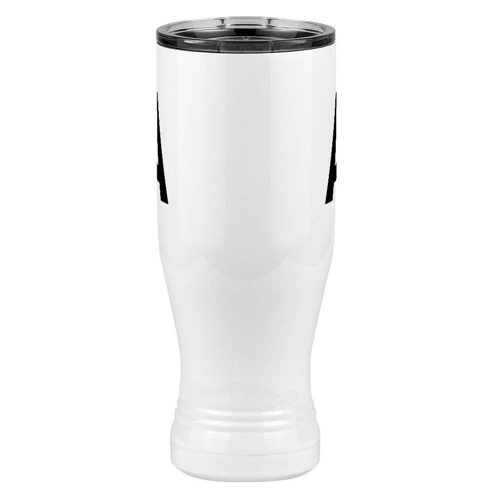 Personalized Initial Pilsner Tumbler (20 oz) - Front View