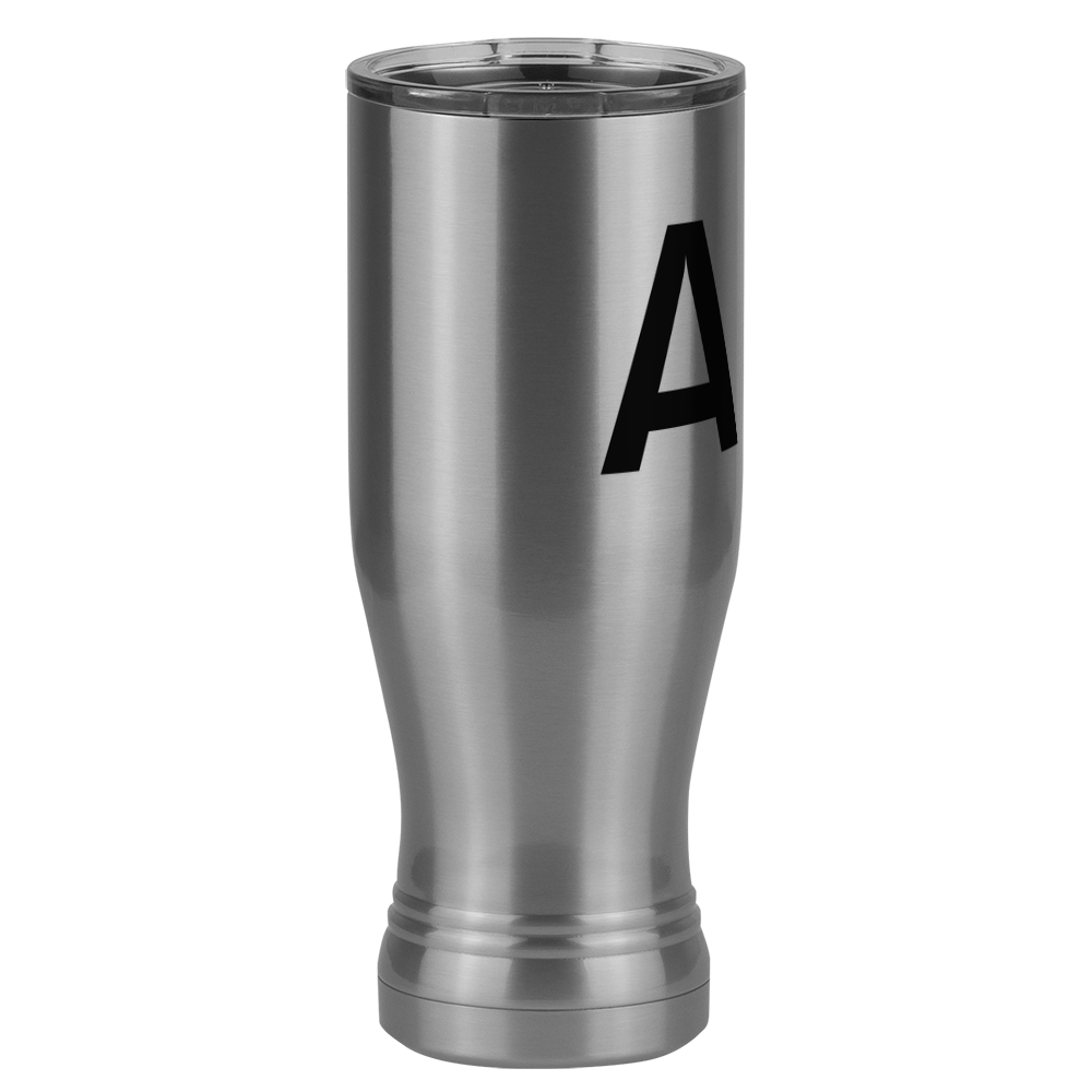 Personalized Initial Pilsner Tumbler (20 oz) - Front Right View