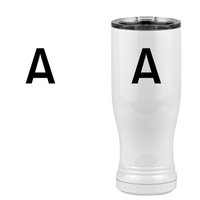 Thumbnail for Personalized Initial Pilsner Tumbler (14 oz) - Design View