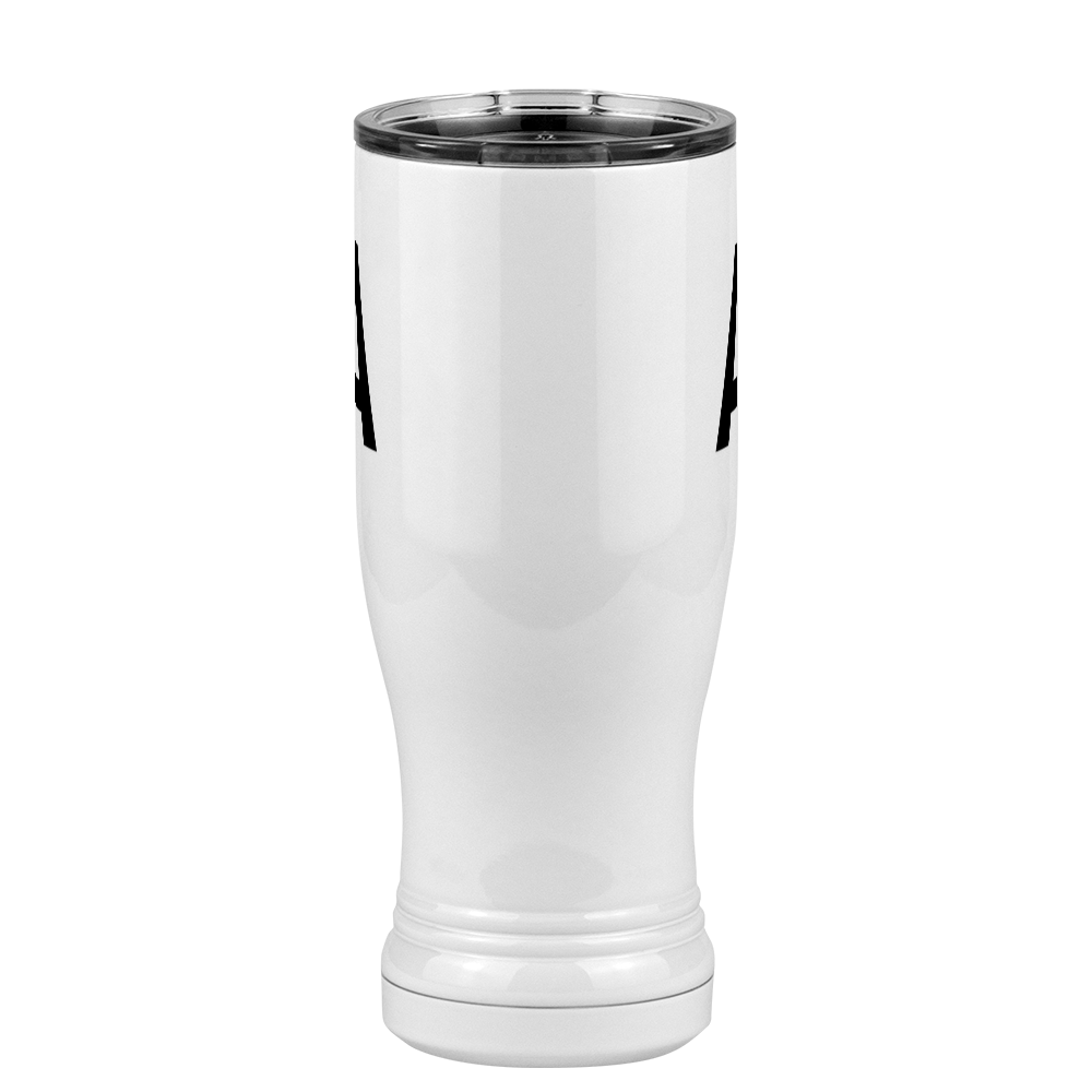 Personalized Initial Pilsner Tumbler (14 oz) - Front View